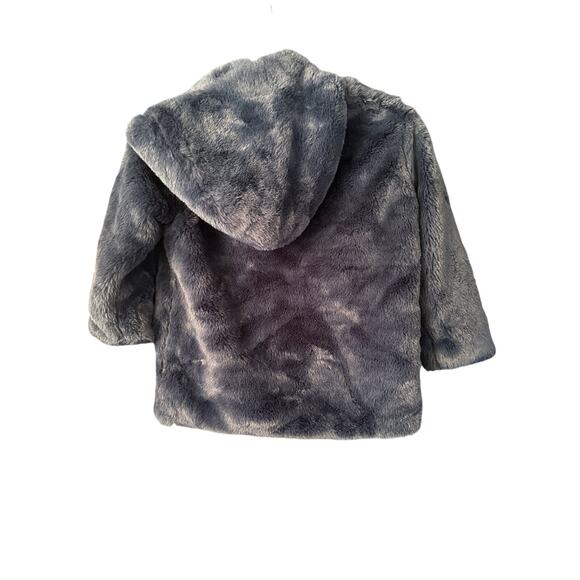 Stella McCartney Kids Faux Fur & Denim Hooded Jacket – Size 8 (130/64) - Picture 3 of 11